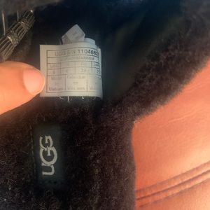 Fuzzy Black UGG Sandals